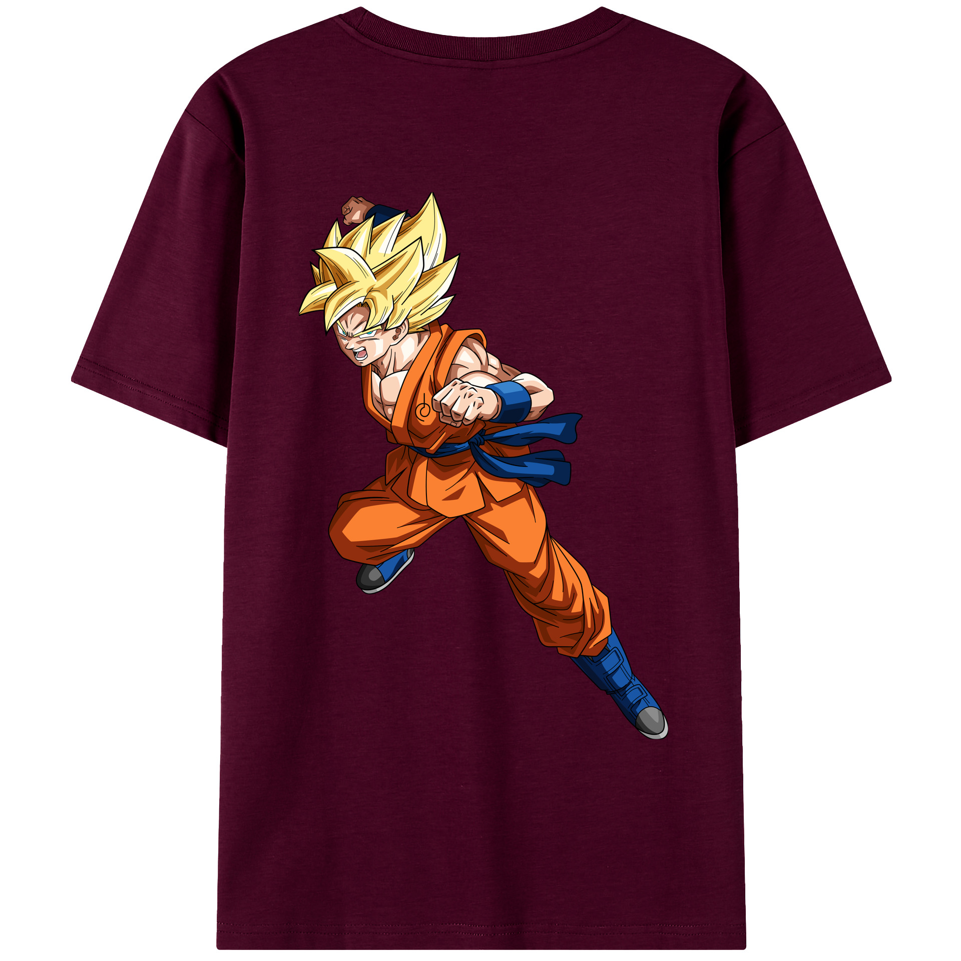 （画像用） ドラゴンボール 孫悟空（そん ごくう）Son Goku カカロット DRAGON BALL Kakarotto レディース半袖Tシャツ(バックプリント)